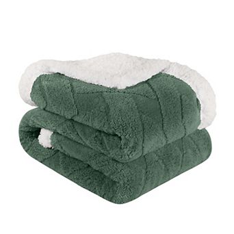 SUPERIOR Nuuk Reversible Plush Sherpa Fleece Blanket