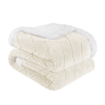 SUPERIOR Nuuk Reversible Plush Sherpa Fleece Blanket