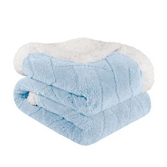 SUPERIOR Nuuk Reversible Plush Sherpa Fleece Blanket
