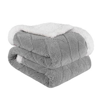 SUPERIOR Nuuk Reversible Plush Sherpa Fleece Blanket