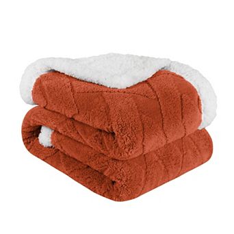SUPERIOR Nuuk Reversible Plush Sherpa Fleece Blanket