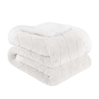 SUPERIOR Nuuk Reversible Plush Sherpa Fleece Blanket