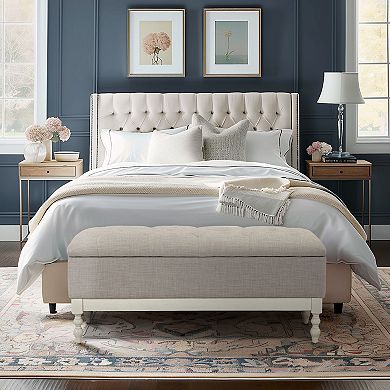 Madison Park Signature Beckett Tufted Storage Bench