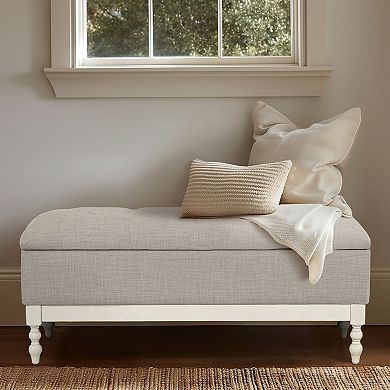Madison Park Signature Beckett Tufted Storage Bench
