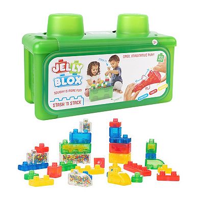 Pressman Jelly Blox Stash & Stack 2-In-1 Storage Case