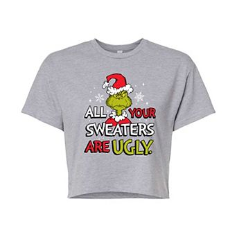 Juniors' Dr. Seuss Sweaters Are Ugly Cropped Tee