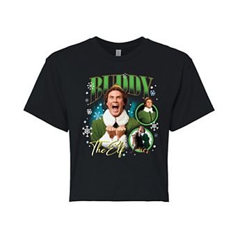 Juniors' Elf Buddy The Elf Cropped Tee
