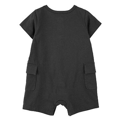 Baby Boy Carter's Black Palm Tree One-Piece Romper