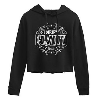 Juniors' Wicked Defy Gravity Cropped Hoodie