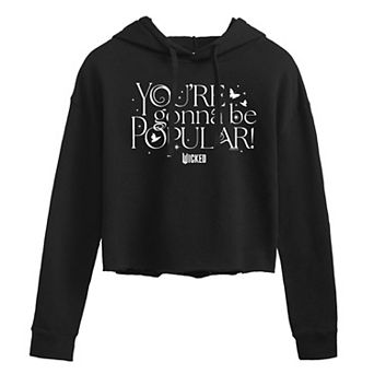Juniors' Wicked You're Gonna Be Popular Cropped Hoodie