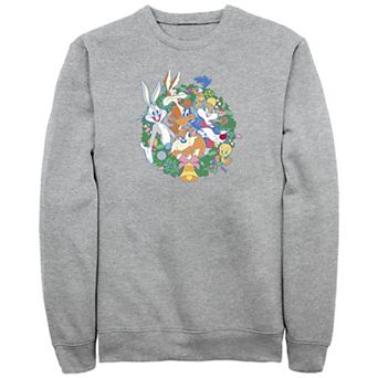 Big & Tall Looney Tunes Christmas Wreath Graphic Fleece