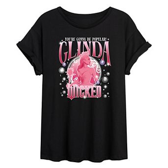 Juniors' Wicked Glinda Popular Oversized Tee