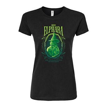 Juniors' Wicked Elphaba Wicked Witch Fitted Tee