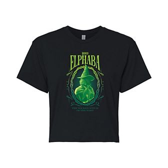 Juniors' Wicked Elphaba Wicked Witch Cropped Tee