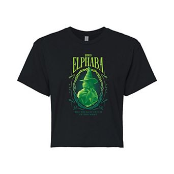 Juniors' Wicked Elphaba Wicked Witch Cropped Tee