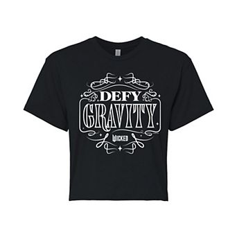 Juniors' Wicked Defy Gravity Cropped Tee