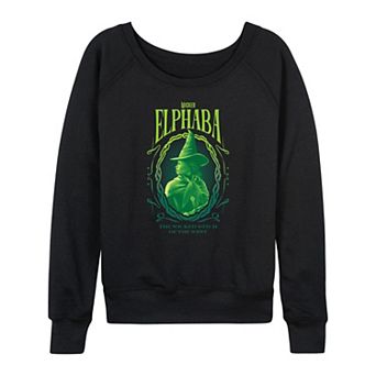 Women's Wicked Elphaba Wicked Witch French Terry Long Sleeve Tee