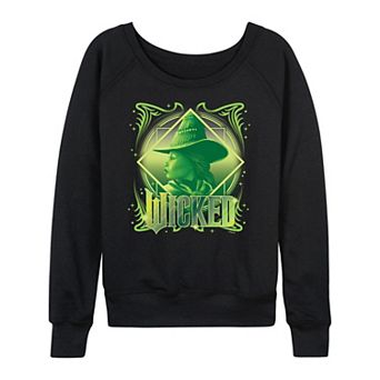 Women's Wicked Elphaba Portrait French Terry Long Sleeve Tee