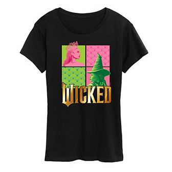 Women's Wicked Glinda & Elphaba Grid Tee