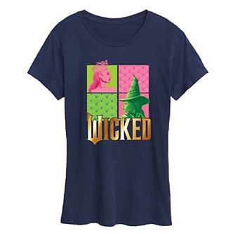 Women's Wicked Glinda & Elphaba Grid Tee