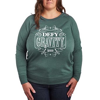 Plus Size Wicked Defy Gravity French Terry Long Sleeve Tee