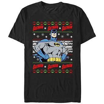 Men's Batman Christmas Sweater Graphic Tee