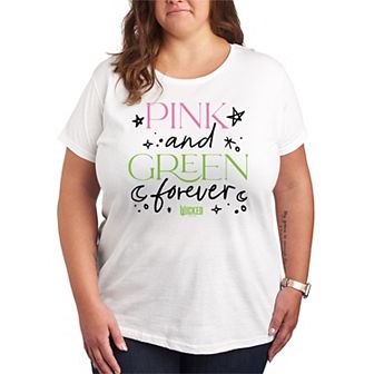 Plus Size Wicked Pink & Green Forever Tee