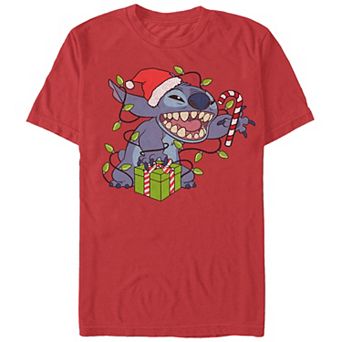 Disney's Lilo & Stitch Merry Stitchmas Men's Graphic Tee