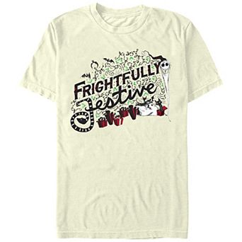 Disney's The Nightmare Before Christmas Frightfully Festive Men's Graphic Tee