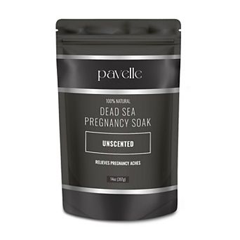 Pavelle 14oz Dead Sea Pregnancy Bath Soak, Natural Pregnancy Bath Salts For Women