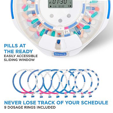 Livefine Smart Wifi Automatic Pill Dispenser, 28-day Medication Organizer With Lock Key