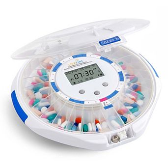 Livefine Smart Wifi Automatic Pill Dispenser, 28-day Medication Organizer With Lock Key