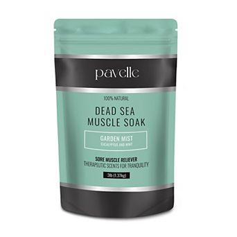 Pavelle 3 Lbs. Dead Sea Muscle Soak, 100% Natural Dead Sea Salts For Soaking