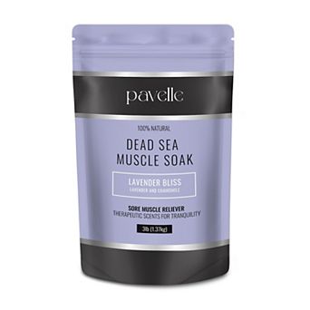 Pavelle 3 Lbs. Dead Sea Muscle Soak, 100% Natural Dead Sea Salts For Soaking