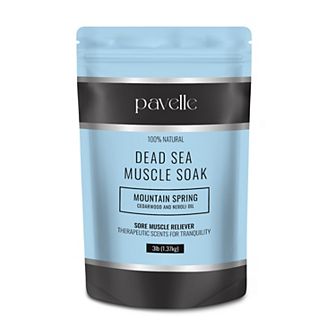 Pavelle 3 Lbs. Dead Sea Muscle Soak, 100% Natural Dead Sea Salts For Soaking