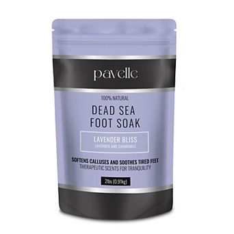 Pavelle 2 lbs. Dead Sea Foot Soak, Natural Bath Salts & Minerals For Tired Feet