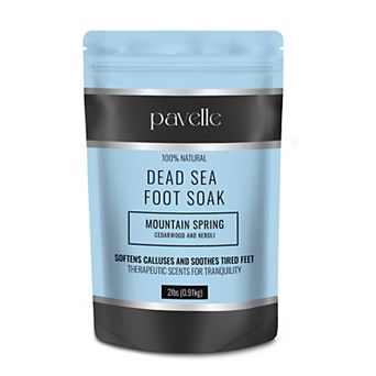 Pavelle 2 lbs. Dead Sea Foot Soak, Natural Bath Salts & Minerals For Tired Feet