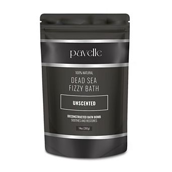 Pavelle 14oz. Dead Sea Fizzy Bath, 100% Natural Bath Bomb Flakes & Calming Powder Soak