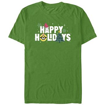 Men's Despicable Me Happy Holidays Graphic Tee