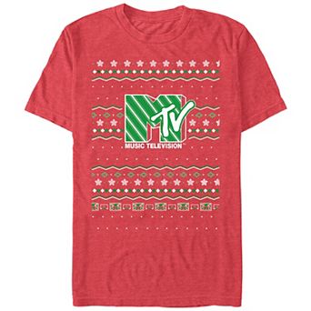 Men's MTV Christmas Sweater Graphic Tee