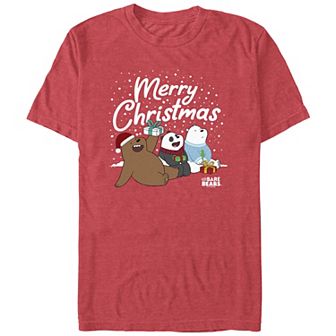 Men's We Bare Bear Merry Christmas Graphic Tee
