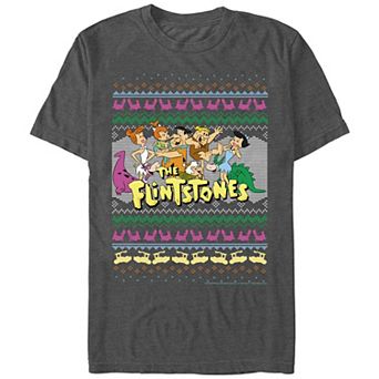 Men's The Flintstones Christmas Sweater Graphic Tee