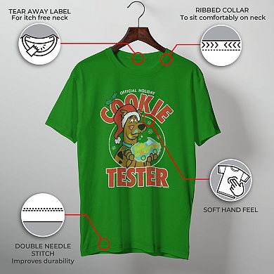 Men's Scooby-Doo Official Holiday Cookie Tester Graphic Tee