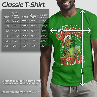 Men's Scooby-Doo Official Holiday Cookie Tester Graphic Tee