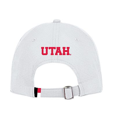 Men's Under Armour White Utah Utes Sideline Performance Adjustable Hat