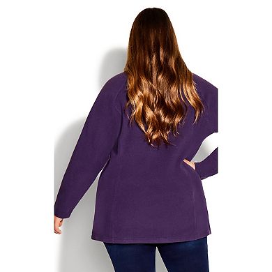 Avenue Women's Plus Size Polar Fleece Pocket Tunic