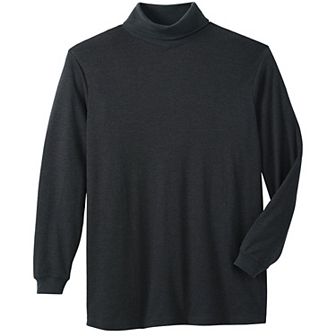 Kingsize Men's Big & Tall Turtleneck Long-sleeve Tee