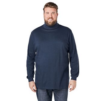 Kingsize Men's Big & Tall Turtleneck Long-sleeve Tee