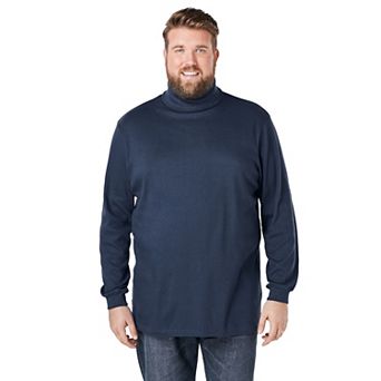 KingSize Men's Big & Tall Turtleneck Long-Sleeve Tee