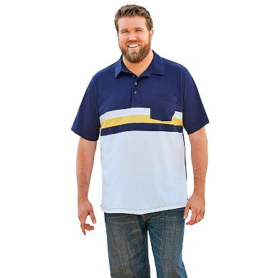 KingSize Men's Big & Tall Lightweight Jersey Polo